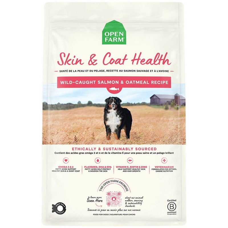Open Farm Skin & Coat Health Dry Dog Food - Salmon & Oatmeal - 22lb Bag