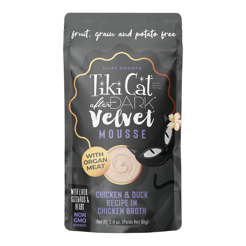 Tiki Cat After Dark Velvet Mousse Wet Cat Food - Chicken & Duck  - 2.8oz Pouch
