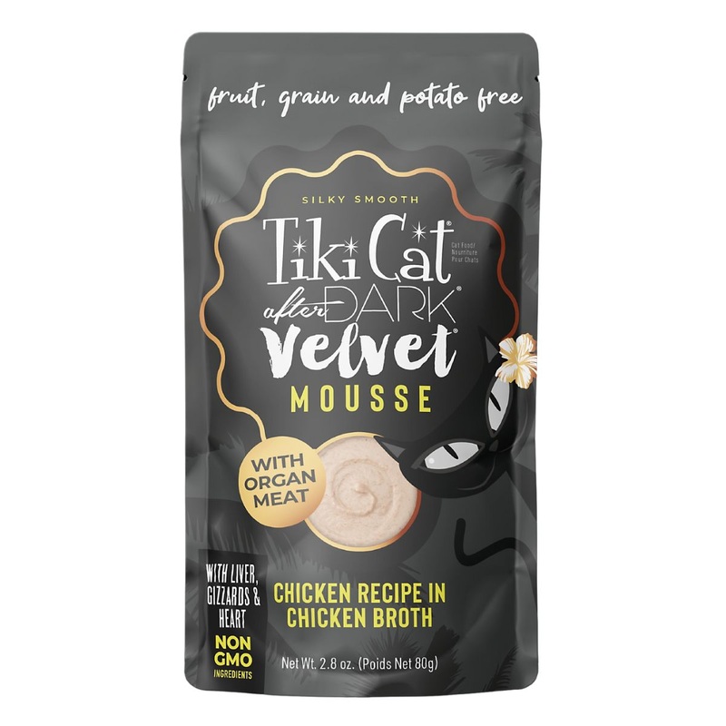 Tiki Cat After Dark Velvet Mousse Wet Cat Food - Chicken in Broth - 2.8oz Pouch