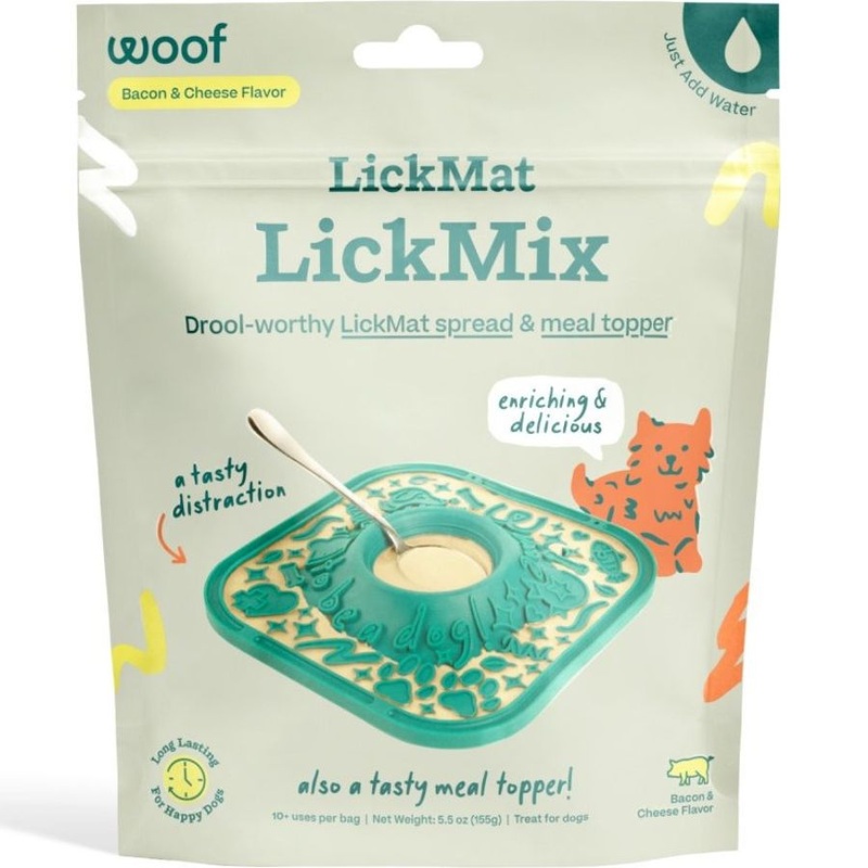 Woof LickMix Bacon & Cheese Lickable Dog Treats 5.5oz
