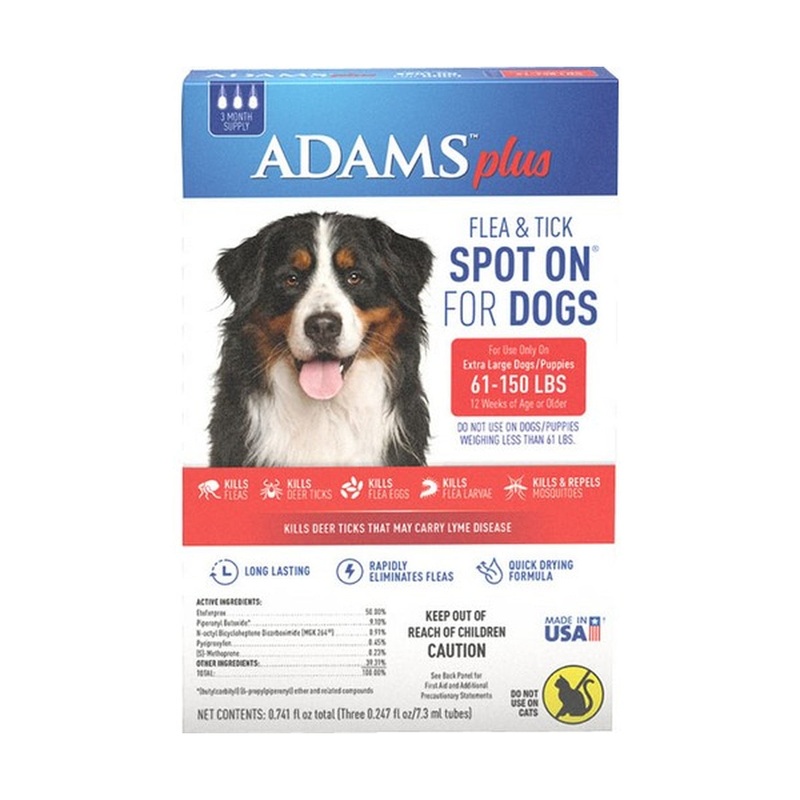 Adams Flea & Tick Spot on Dog XL 3 Month Supply