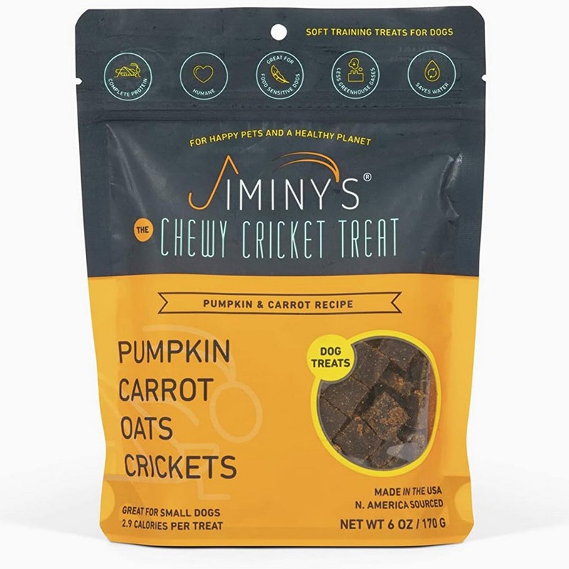Jiminy's Pumpkin Carrot Soft Dog Treats 6oz