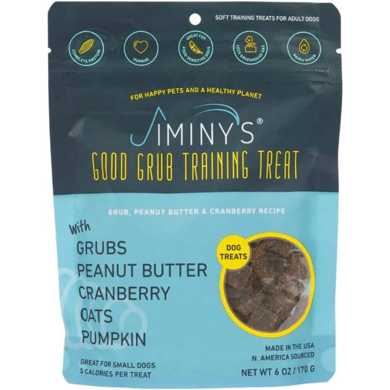 Jiminy's Soft Treat Peanut Butter Cranberry Dog Training Treats 6oz