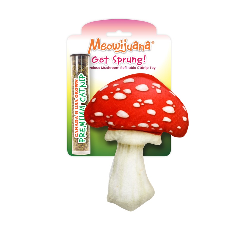 Meowijuana Get Sprung Refillable Mushroom Cat Toy