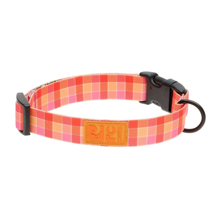 RC Pets Eco Dog Collar - M 1" - Gleeful Gingham