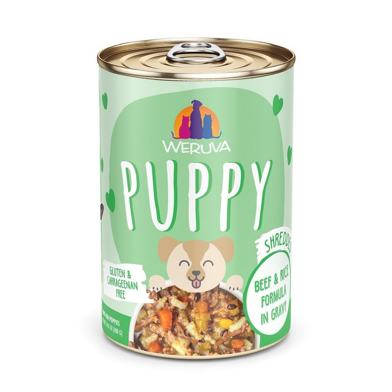 Weruva Puppy Beef & Rice Formula in Gravy Wet Dog Food 14oz