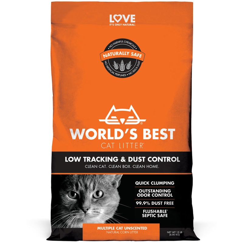 World's Best Low Tracking & Dust Control Cat Litter 8lb