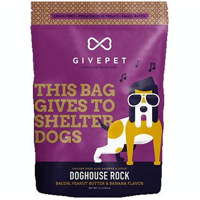 GivePet Crunchy Dog Treats Doghouse Rock 11oz