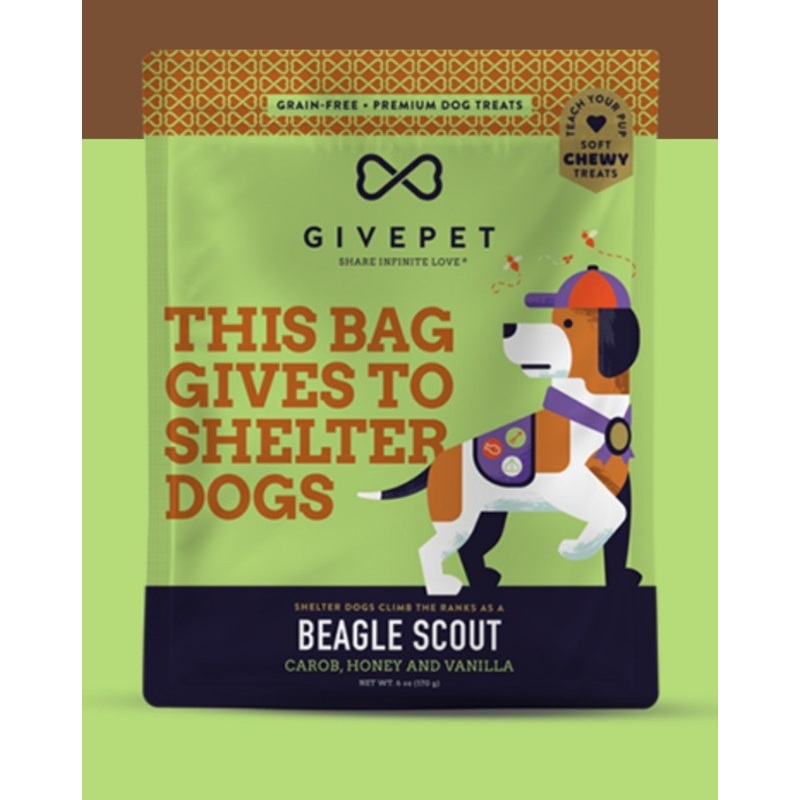 GivePet Grain-Free Soft & Chewy Dog Treats Beagle Scout 6 oz