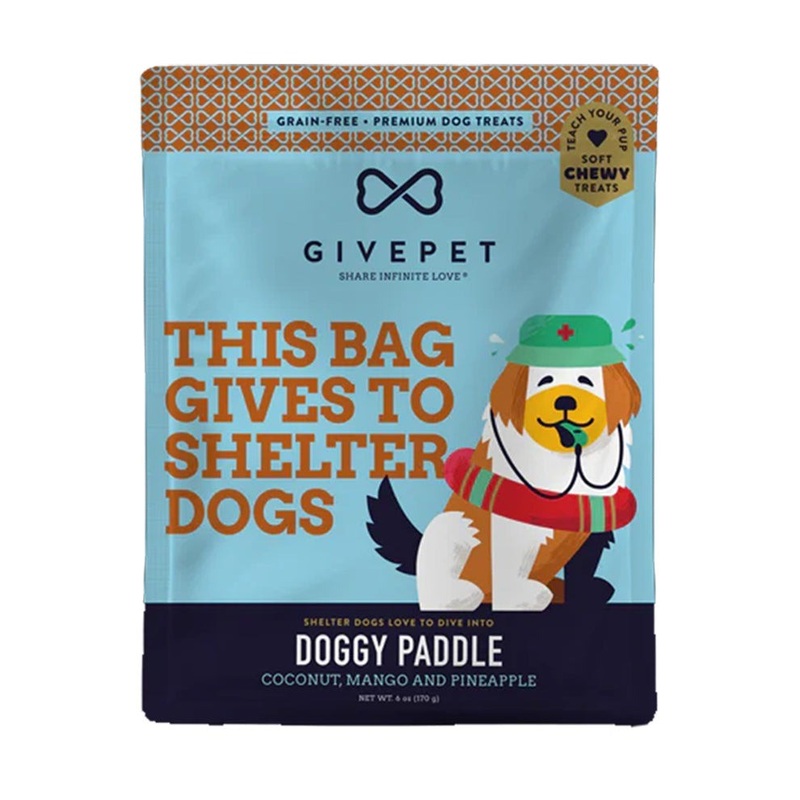 GivePet Grain-Free Soft & Chewy Dog Treats Doggy Paddle 6 oz