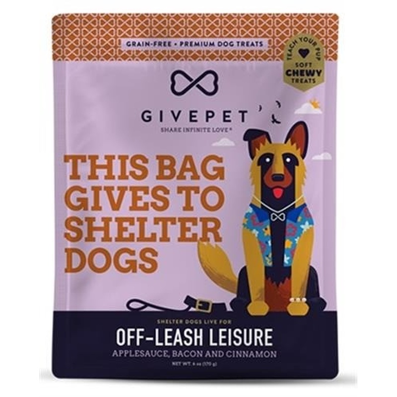 GivePet Off-Leash Leisure Dog Treats 6 oz
