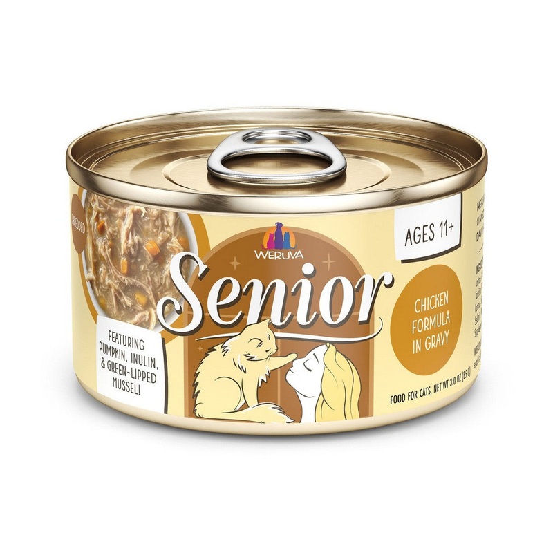 Weruva Cat Senior 11+ Wet Cat Food - Chicken in Gravy - 5.5oz Can
