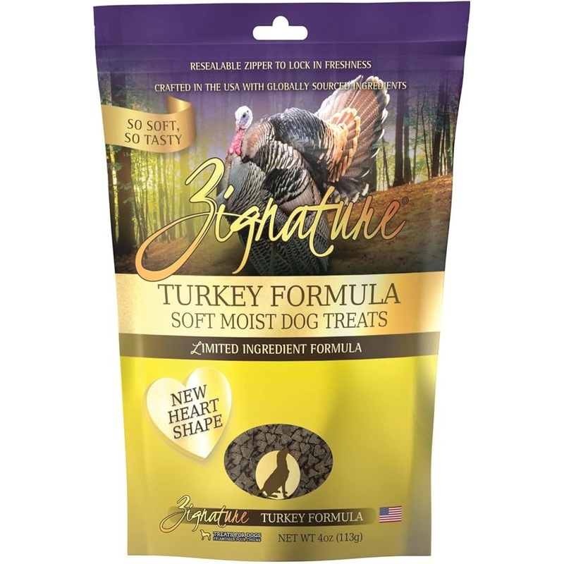 Zignature Turkey Formula Soft Moist Treats For Dogs, 4 oz