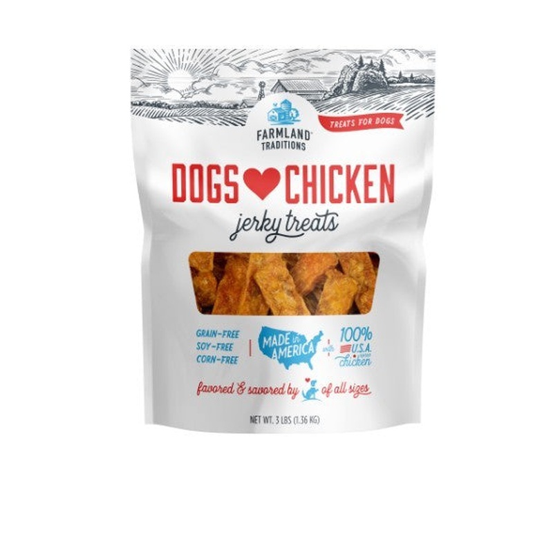 Farmland Traditions Dogs Love Chicken Jerky Dog Treats, 5 oz