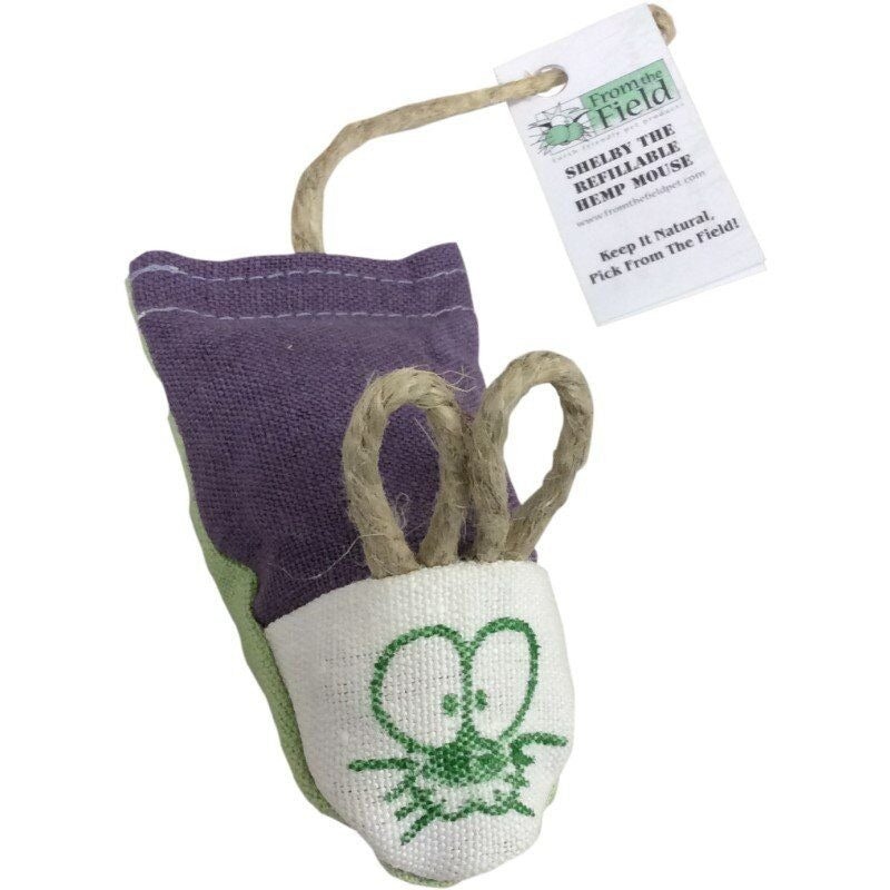From the Field Shelby The Refillable Hemp Mouse Catnip Toy