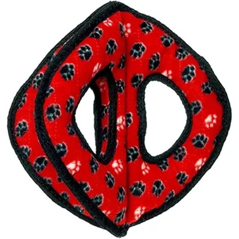 Tuffy's Ultimate 3-Way Ring Dog Toy - red