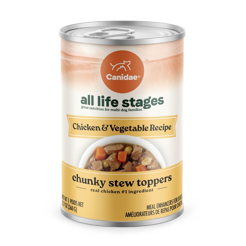 Canidae All Life Stages Chunky Stew Toppers Wet Dog Food Topper - Chicken & Vegetable - 12oz Can