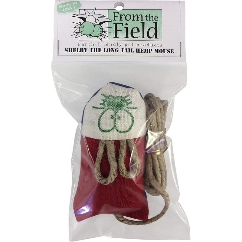 From the Field Shelby The Long Tail Hemp Mouse Catnip Toy