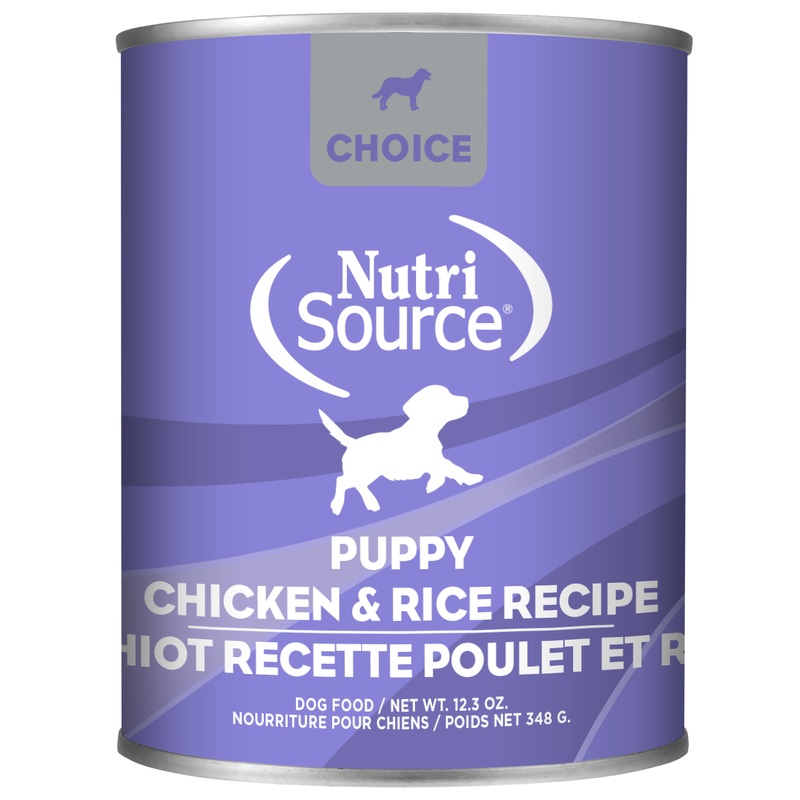 NutriSource Choice Puppy Pate Wet Dog Food - Chicken & Rice - 12.3oz Can