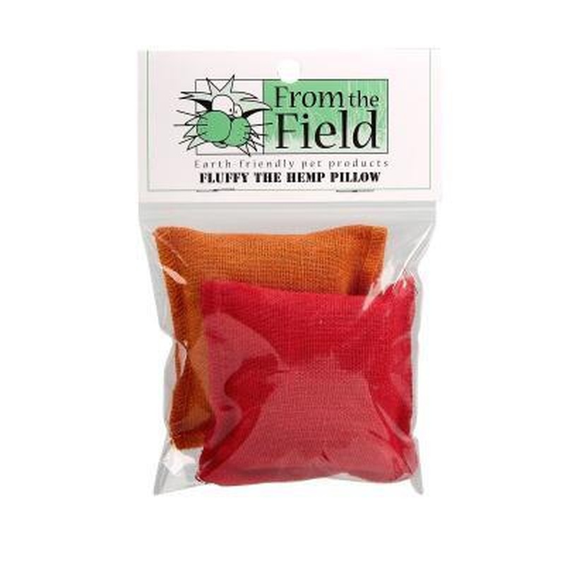 From the Field Fluffy Hemp Pillow Catnip Toy