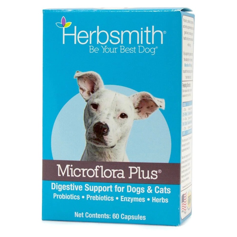 Herbsmith Microflora Plus Digestive Support for Dogs & Cats 60 Count
