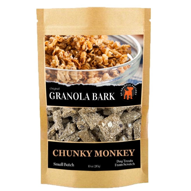 K9 Granola BARK Chunky Monkey Dog Treats 10oz