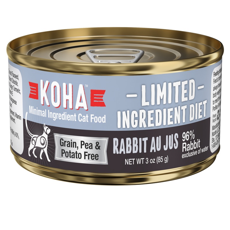 Koha Limited Ingredient Diet Pate Wet Cat Food - Rabbit Au Jus - 3oz Can