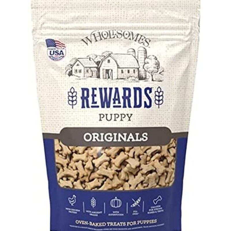 Wholesome 2 lbs Puppy Rewards Classic Original Biscuits Pet Food