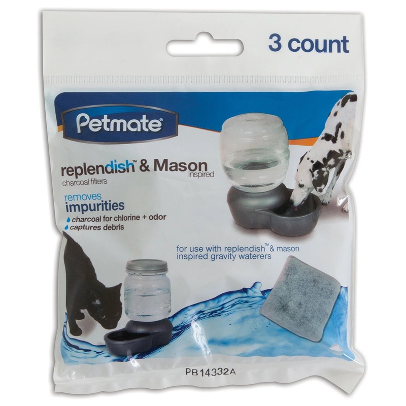 Petmate Replendish & Mason Charcoal Replacement Filters - 3pk