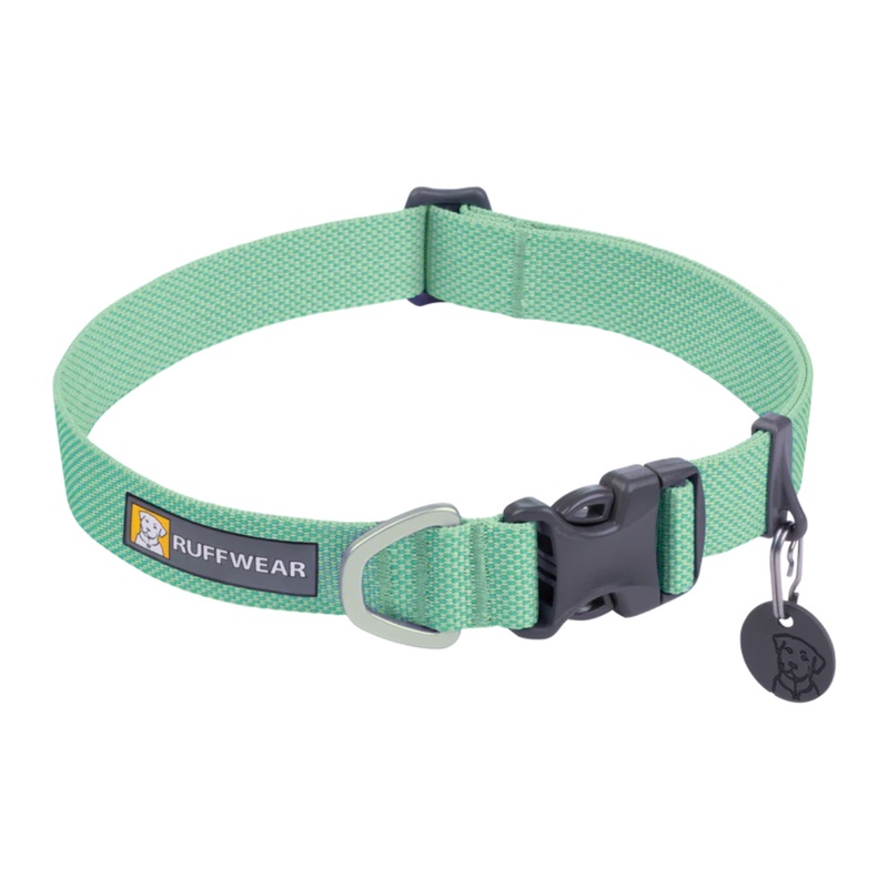 RUFFWEAR Hi & Light Lightweight Dog Collar, Sage Green, 20"-26"