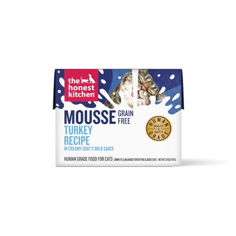 The Honest Kitchen Grain Free Mousse Wet Cat Food - Turkey with Goat's Milk -2.80 Tetra Pak
