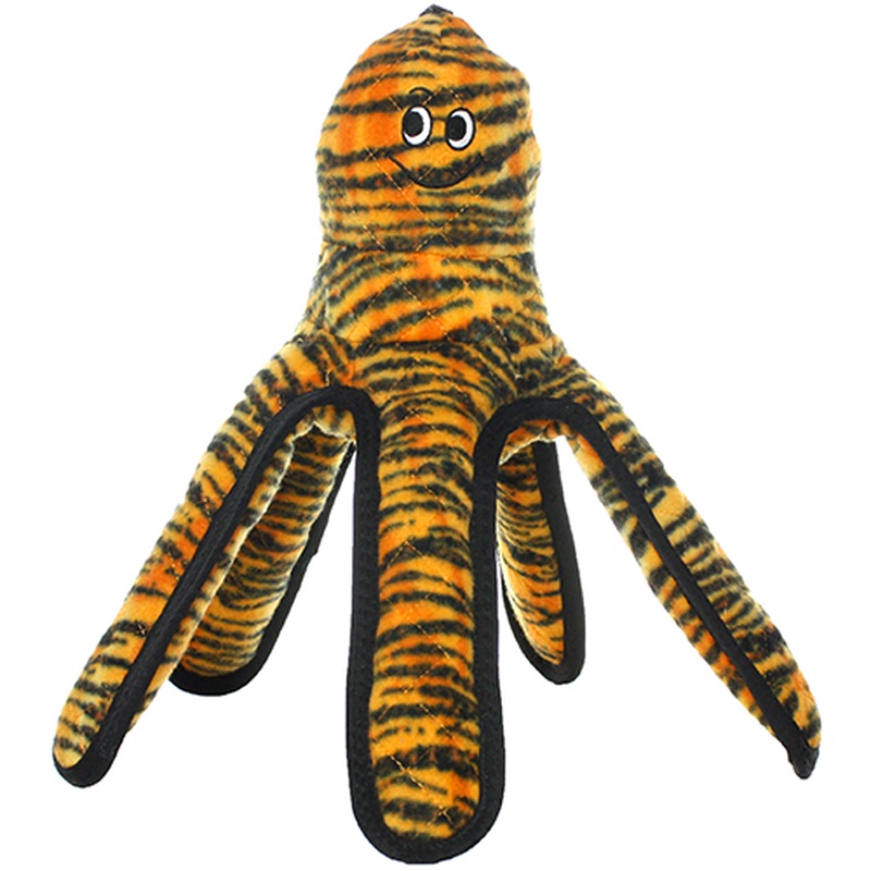 Tuffy's Mega Octopus Dog Toy - Large - Tiger Print