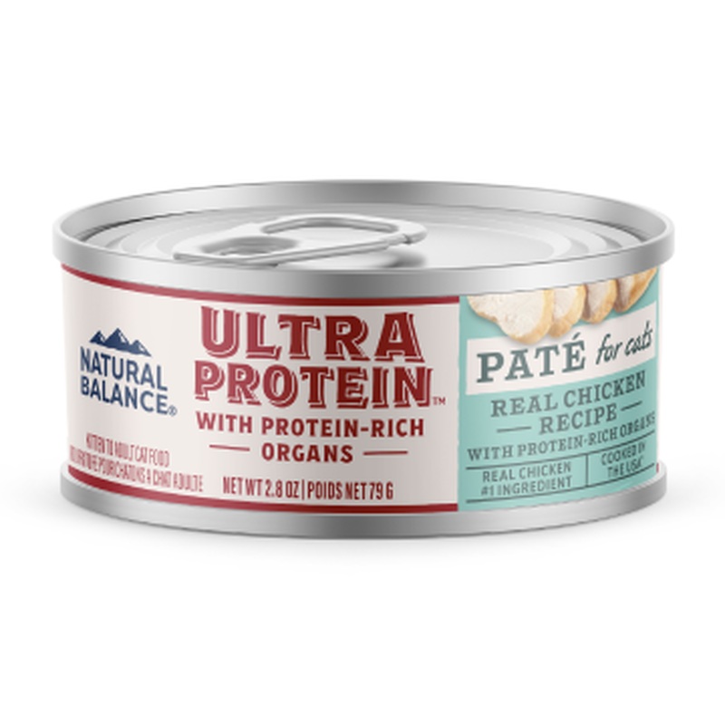 Natural Balance Ultra Protein Wet Cat Food - Chicken & Organ Pate - 2.8oz Can