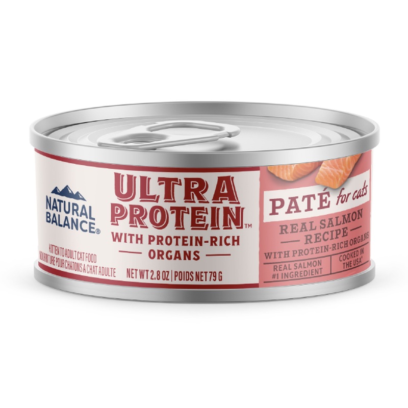 Natural Balance Ultra Protein Wet Cat Food - Salmon & Organ Pate - 2.8oz Can