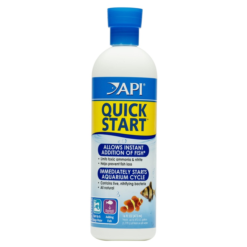 API Quick Start  Freshwater And Saltwater Aquarium Nitrifying Bacteria  16 oz