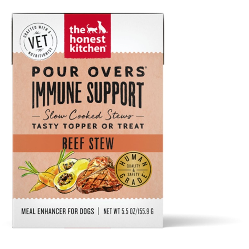 The Honest Kitchen Pour Overs Immune Support Dog Food Topper - Beef Stew - 5.5oz
