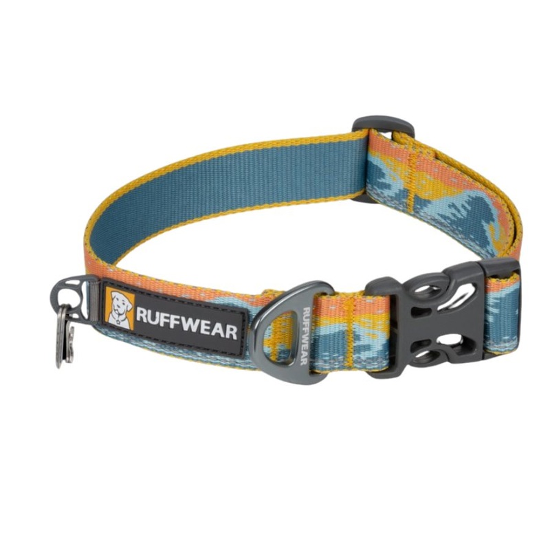 RuffWear Crag Reflective Dog Collar 14"-20" Rising Wave