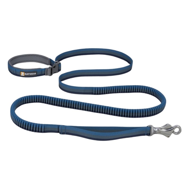 RuffWear Roamer Bungee Dog Leash 7.3-11' Orion Blue