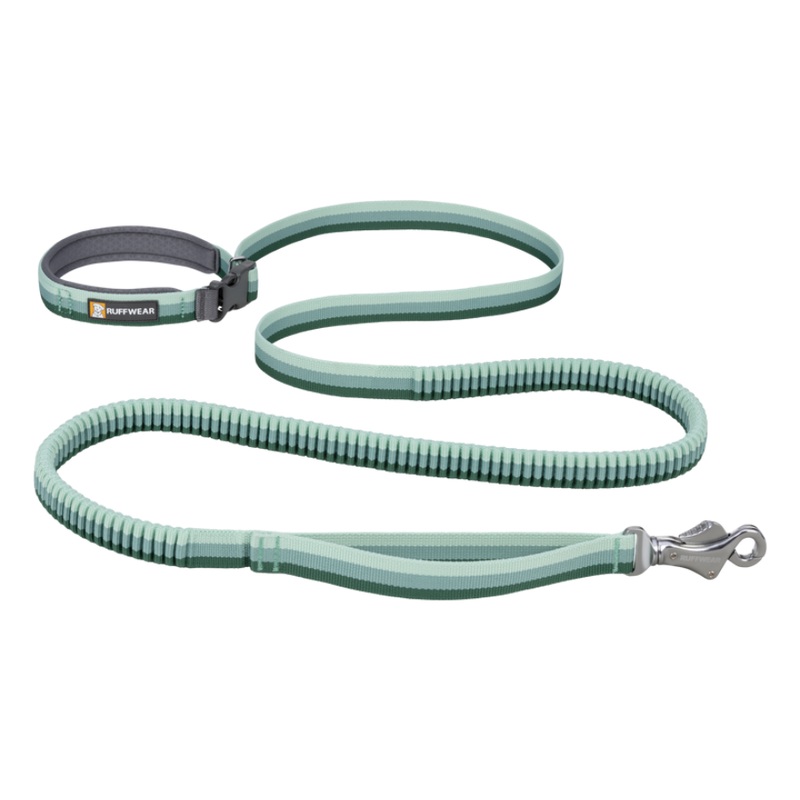 RuffWear Roamer Bungee Dog Leash 7.3-11' River Rock Green