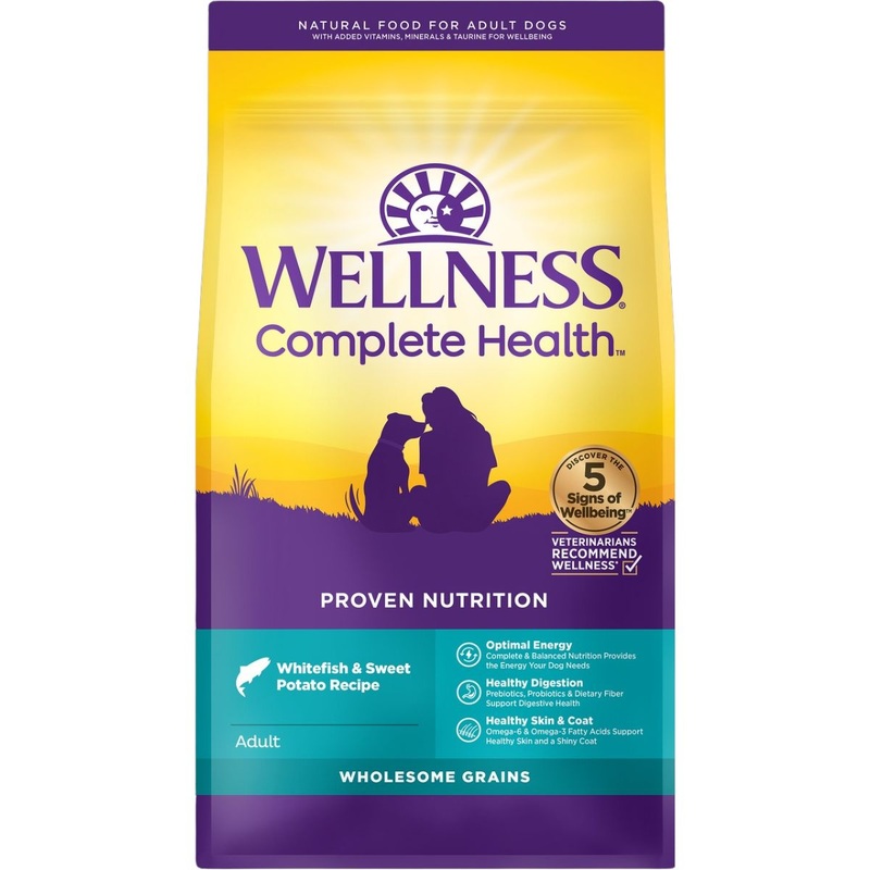 Wellness Complete Health Grained Whitefish & Sweet Potato Dry Dog Food 26lb