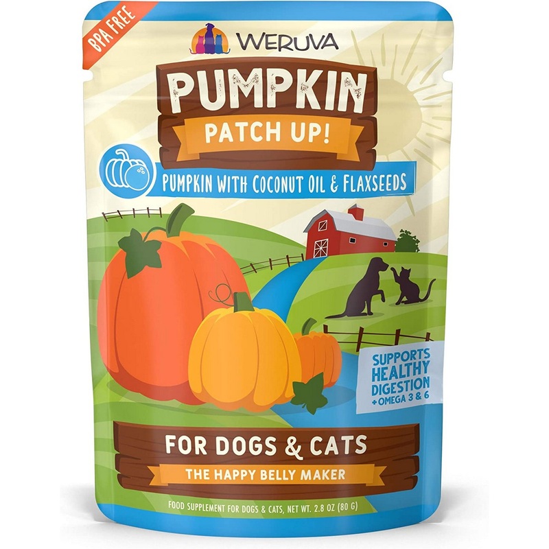 Weruva Pumpkin Patch Up with Coconut Oil & Flaxseeds Dog Cat Food Supplement 2.8oz