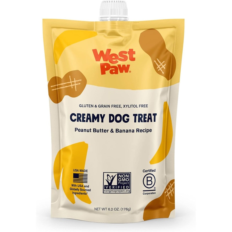 West Paw Creamy Treat Peanut Butter Banana 6.2oz