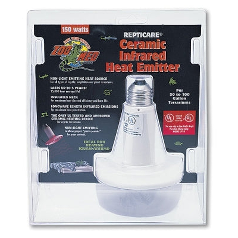 Zoo Med ReptiCare Ceramic Infrared Heat Emitter  150 Watt