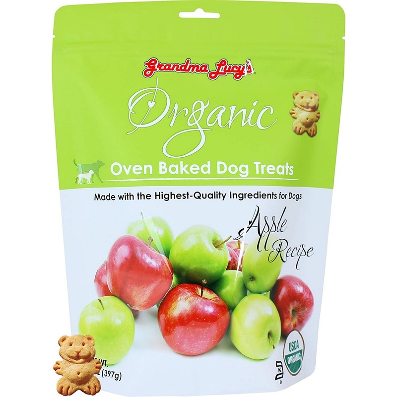Grandma Lucy's Organic Apple Oven Baked Dog Treats 14oz