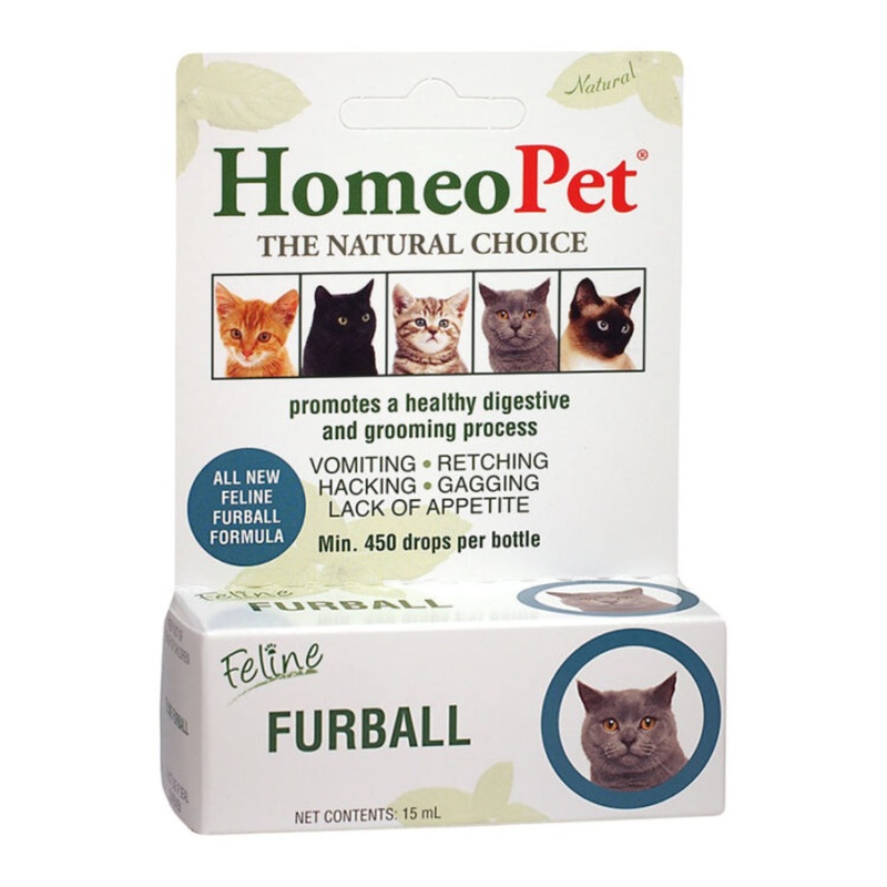 HomeoPet Feline Furball Relief Cat Medicine 15ml