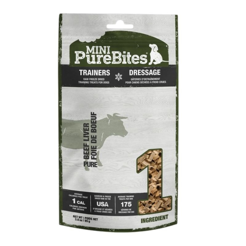 PureBites Mini Beef Liver Dog Treats 3oz