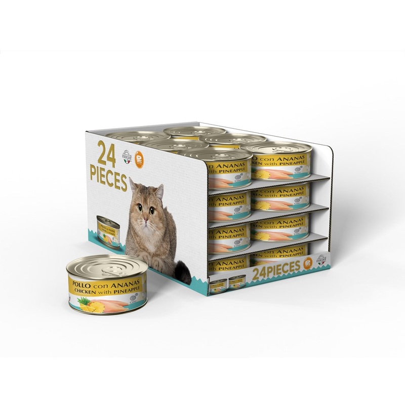 AEQUIL. CHEF chicken/pineapple 24x80g