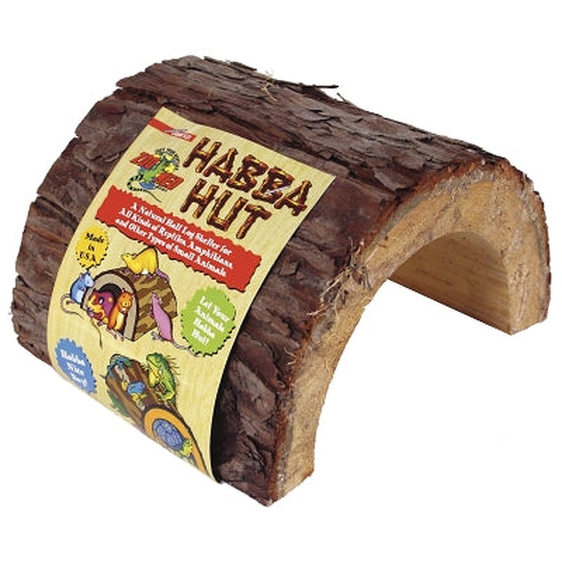 Zoo Med Laboratories Reptile Habba Hut? for Reptiles  Amphibians & Small Animals Large 3.75 X 7.5 X 7 Inch