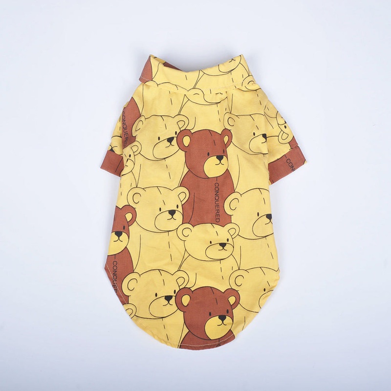 Bear Small Dog And Cat Pet Clothes Yellow L