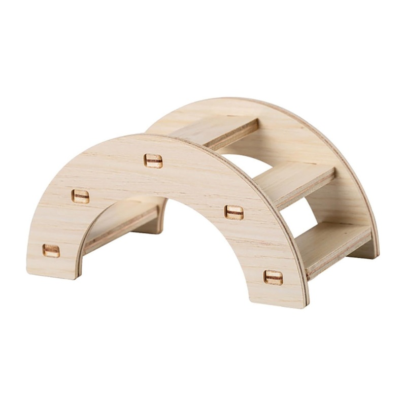 Wooden 140 Rainbow Bridge small pet toy 14*7*8